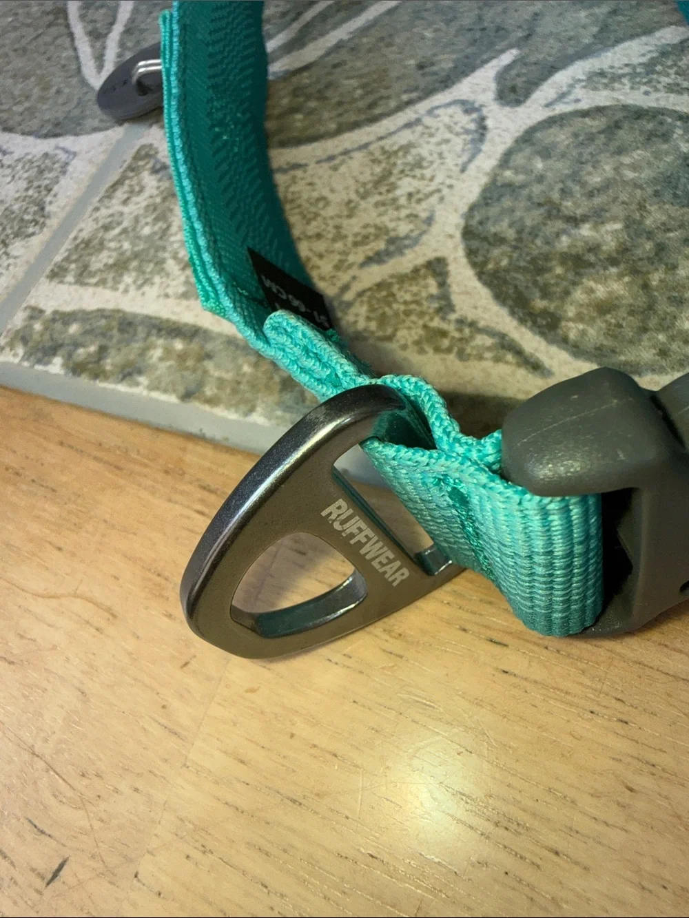 Ruffwear Turquoise Adjustable Dog Collar